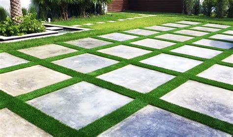 The key to realism is finding an artificial grass that doesn't look too perfect. Lay Artificial Grass Over Crazy Paving / Can You Lay Artificial Grass On Slabs Synthetic Turf On ...