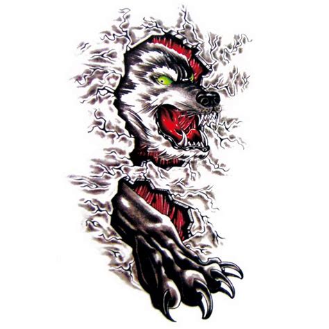 Your body is a blank canvas and the best tattoo ideas will turn that canvas into a work of art. Yeeech Temporary Tattoos Sticker for Men Cool Wolf Hot ...