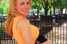 blonde jill blondes orange dress