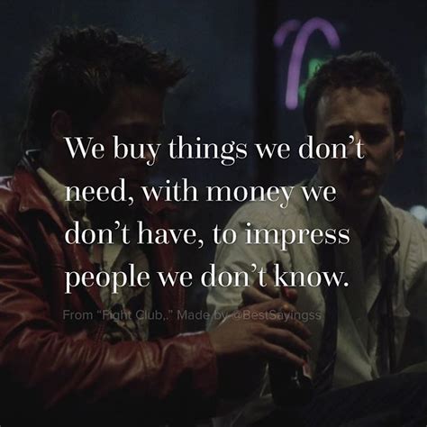 #tyler durden quotes #tyler durden #fight club quotes #fight club #existentialism #philosophy in movies #philosophy. PicLab™ Sayings on Instagram: "Brilliant quote by Tyler Durden (Brad Pitt) in Fight Club. Follow ...