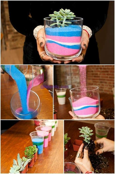 Behold, the cat scratch cactus! 13 DIY Sand Art Terrariums To Liven Up Your Home | Diy ...