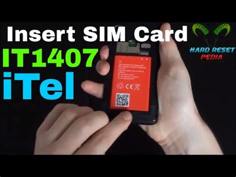 The specific steps for resetting a education. Itel IT1407 Insert The SIM Card - Reset Any Smartphone