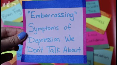 Learn about depression to better support yourself or someone you know. "Embarrassing" Symptoms of Depression We Don't Talk About ...