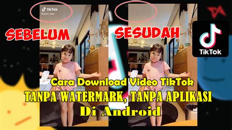 Beberapa cara ada yang menghasilkan video tiktok tanpa watermark dan ada yang tetap mempertahankan watermark sebagai bagian dari copyright. Cara Download Video TikTok Tanpa Watermark Tanpa Aplikasi ...