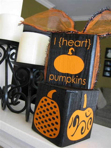 Wife sharing coed hubby with wifey. Ginger Snap Crafts: how to {pumpkin blocks}