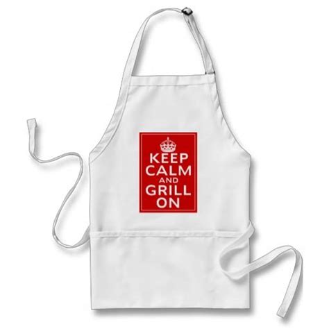 Don't leave fido in the hotel room when you're on vacation. Keep Calm And Grill On Adult Apron | Zazzle.com (With images) | Baking apron, Kiss the cook ...