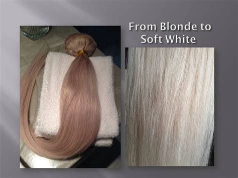 4.3 out of 5 stars 750. Toning Blonde Human Hair Extensions to Soft White - F ...