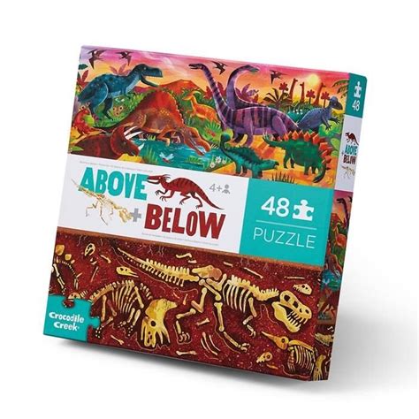 Crocodile creek dinosaur jigsaw floor puzzle (36 pie. Crocodile Creek, puzzle Powyżej i Poniżej Świat Dinozaurów ...