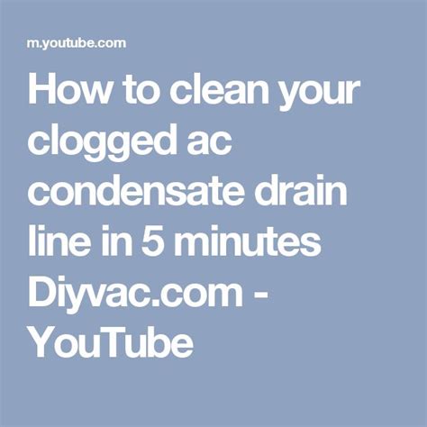 Maybe you would like to learn more about one of these? How to clean your clogged ac condensate drain line in 5 ...