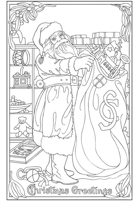 While your kid is coloring, ask him what he would want these elves to make for him this christmas. Freebie: Santa Clause Coloring Page - Stamping