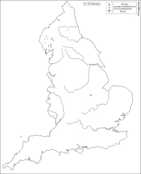 A political map of united kingdom showing major cities, roads, water bodies for england, scotland, wales and northern ireland. England free map, free blank map, free outline map, free base map outline, hydrography (white)
