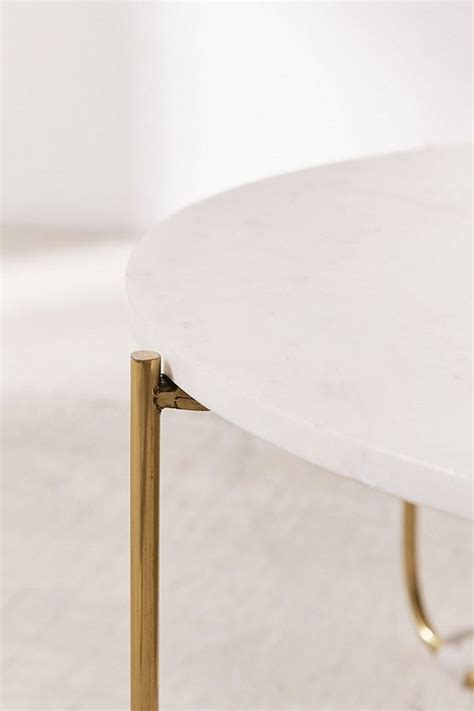 Coffee table marble top brass legs. Marble Surface Coffee Table Brass Legs
