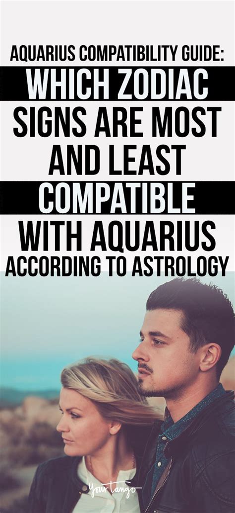 Your signs are always of a compatible element (for example, they're a water sign and you're an earth sign, which are both of the feminine quality). Pin on All about Aquarius