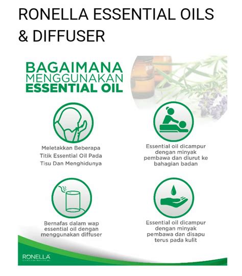 Blend in diformulasikan oleh certified aromatherapist ronella. KUALITI KEHIDUPAN LEBIH BAIK DENGAN RONELLA ESSENTIAL OIL