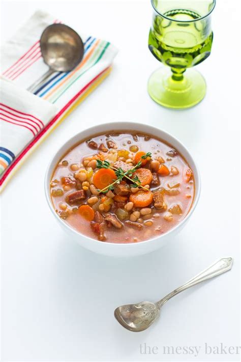 Slow Cooker Navy Bean Soup | Recipe | Ham, bean soup, Bean ...