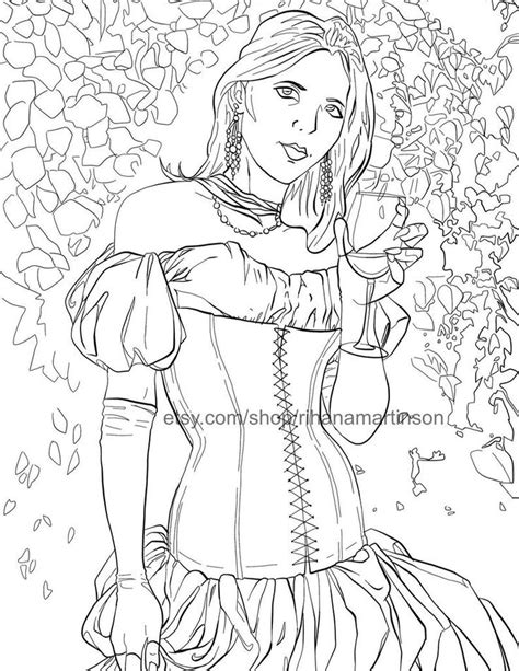 Gothic angel coloring pages | fairy coloring pages, angel coloring pages, detailed coloring pages these pictures of this page are about:gothic coloring pages printable. Printable Adult Coloring Book Page - Gothic Fantasy Art ...