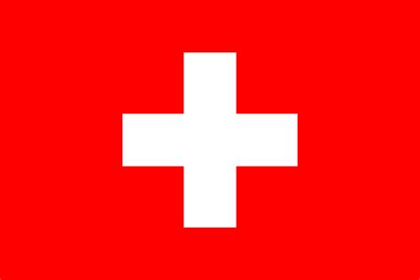 The swiss flag is made up of a white cross on a red background. File:Civil Ensign of Switzerland.svg - Wikimedia Commons