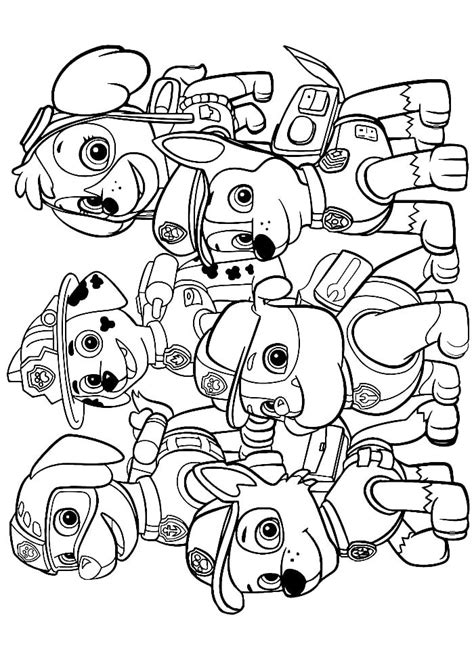 Here you can print free paw patrol coloring pages and please the child. Coloring pages for kids - BOJANKE - coloring sheets - coloring books - páginas para colorear Paw ...