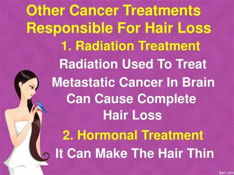 Fatigue associated with radiation therapy to the brain may occur and varies in severity from one individual to another. PPT - Hair Loss With Chemotherapy PowerPoint Presentation ...