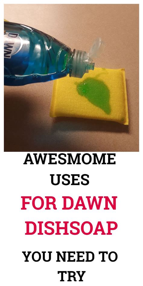 I like to use microfiber cloths as they do a great job at getting in the nooks and crannies of trim, but you can also use a sponge. Cool Dawn dish soap uses | Stain remover dawn, Stain remover carpet, Dawn dish soap