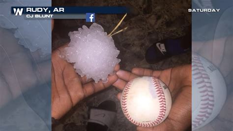 Lucia and martinique, with a tropical storm watch in effect for guadeloupe and grenada according to the national weather service. Huge Hail Hits Arkansas and Oklahoma - WeatherNation