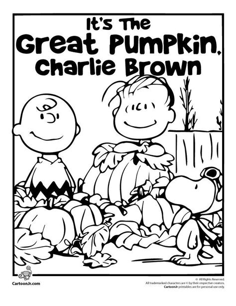 Bring along your sweet babboo. Coloring pages | Charlie brown halloween, Pumpkin coloring ...