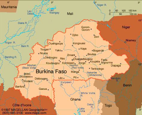 Simple maps of burkina faso. Burkina Faso Atlas: Maps and Online Resources