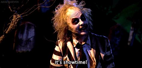 And at the end of the movie, there's the indelible scene in which goth teen lydia (a young winona ryder) the early draft of beetlejuice had no room for calypso music. Beetle Juice Its Show Time GIF - Find & Share on GIPHY