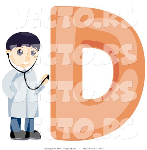 Top 100 baby boy names that start with d ; Vector of Alphabet Letter D with a Doctor Boy by BNP ...
