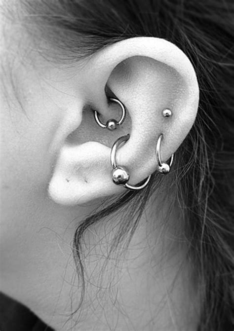 Submitted 5 years ago by yann828. 80+ Inner and Outer Conch Piercing Ideas You Can't go ...