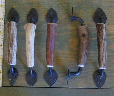 Check spelling or type a new query. Deer antler handles set of five cabinet art by gonetoseed ...