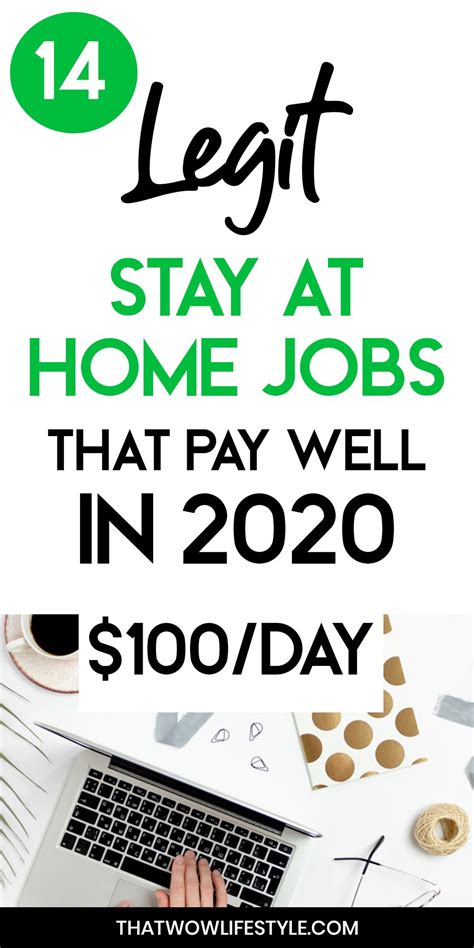 Pin on Stay At Home Jobs