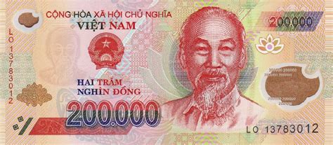 The vietnamese dong,(or đồng) has been the currency of vietnam since 1978. RealBanknotes.com > Vietnam p123f: 200000 Dong from 2013