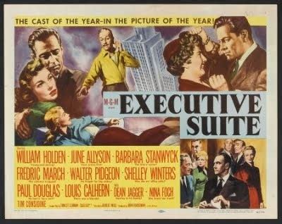 Executive suite movie poster lb three sheet 1954 william holden barbara stanwyck. CON EL CINE EN LOS TALONES: LA TORRE DE LOS AMBICIOSOS ...