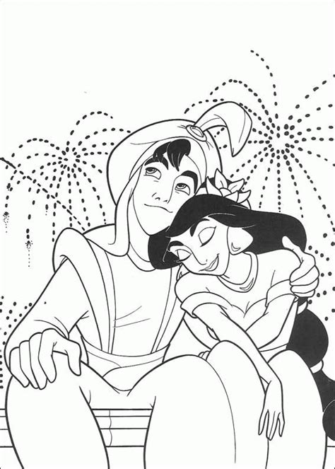 Check spelling or type a new query. Aladdin and Princess Jasmine with Fireworks Coloring Pages ...