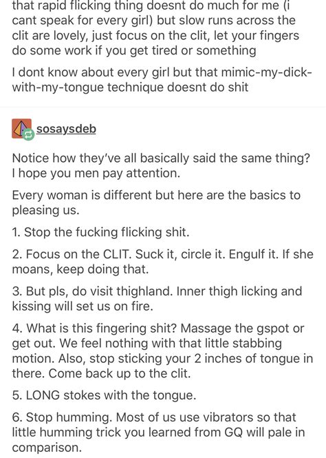 It took me a bit to discover licking ass. How To Go Down On Women (Cunnilingus) According To Women ...