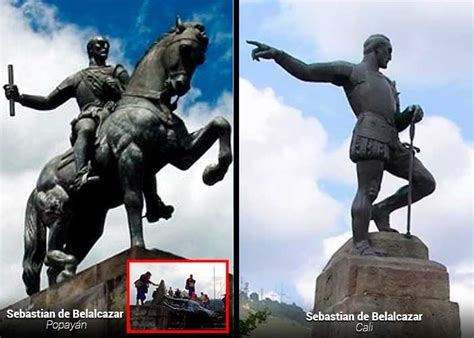 En el oriente de la ciudad de cali, un grupo de protestantes derribaron la estatua. La valiosa estatua de Belalcázar que tumbaron, toda una ...