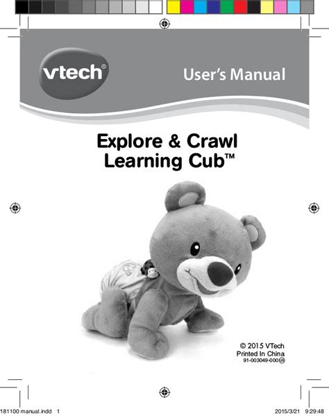 While creeping is when baby pushes up to. VTech Explore and Crawl Learning Cub Teddy Bear, Plush Toy for Infants - Walmart.com - Walmart.com