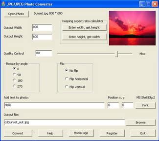 Jpeg compressor or photo compressor will run different algorithms to compress jpeg further or reduce jpeg file size, so that most optimized image size is generated as output. Download the latest version of JPG/JPEG Photo Converter ...