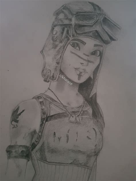 How to draw renegade raider fortnite youtube. Hey all. I drew Renegade Raider for a friend. Took a little while so I'd love to know what you ...