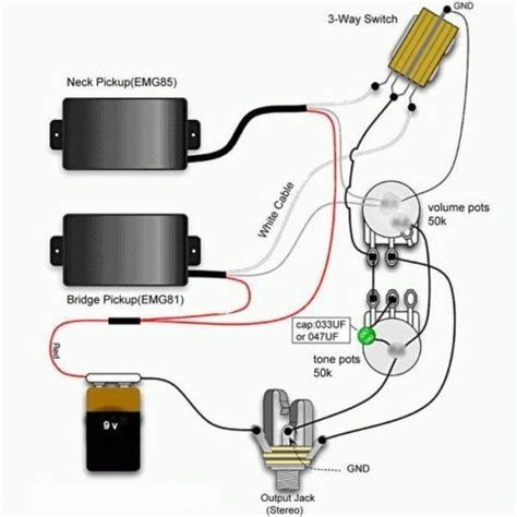 Humbucker wiring diagrams tone on guitar wiring diagram tone. Emg 81 85 Wiring Diagram 1 Volume 1 Tone Database