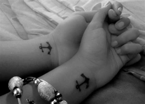 This 'always' tattoo for couples 20+ Cute Matching Anchor Tattoos For Couples ...