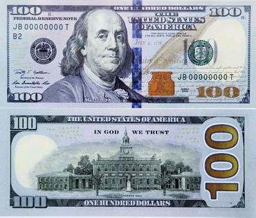 If you choose the other one it means tenth! Money Counter News: New $100 bill unveiled to thwart high ...
