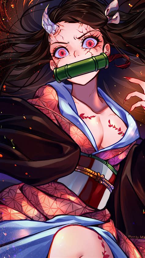 Set this as your wallpaper. #307057 Nezuko Kamado, Demon, Form, Kimetsu no Yaiba, 4K ...