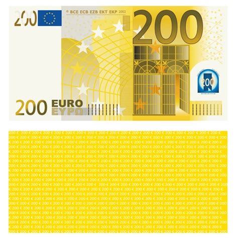 Die bundesbank bietet kostenlos ein pdf mit allen verfügbaren euromünzen und geldscheinen zum download an. 100X 200 Euro Premium Spielgeld 113 x 60 mm Geld Banknoten ...