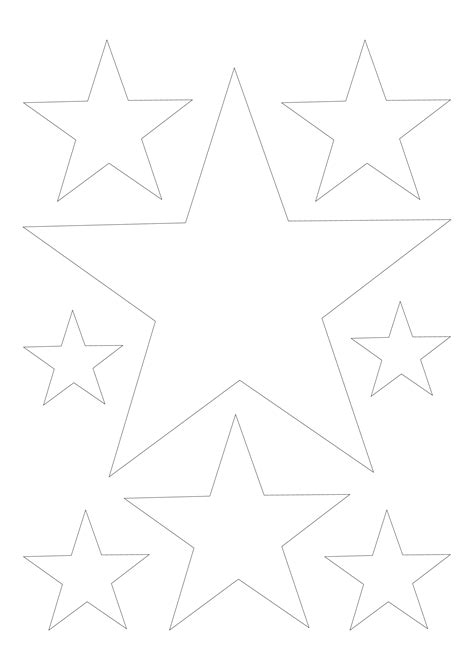 Шаблон звезды: скачать, распечатать и вырезать — 3mu.ru
