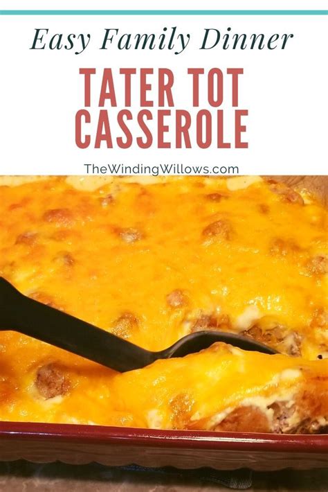 These cheesy nuggets of joy might be better than the real thing. Mom's Easy Cheesy Tater Tot Casserole | Recipe | Tater tot ...