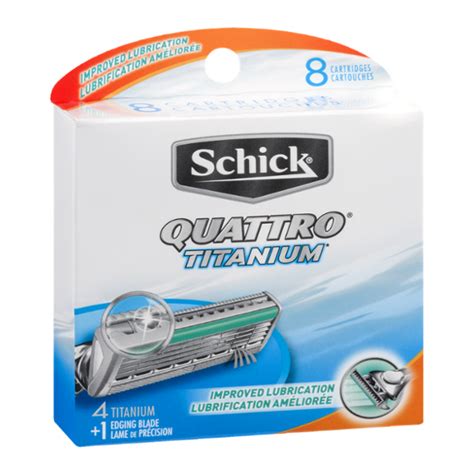 All quattro cartridges fit all quattro razors. Schick Quattro Titanium Razor Cartridges and Edging Blade ...