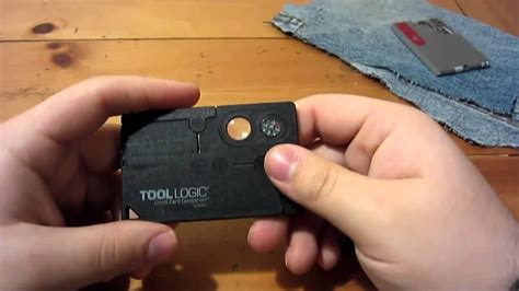 They are small pocket tools that are made from the urban version of the survival card, tool logic credit card companion has the same compact size with a great selection of tools useful for daily tasks. Knife / Tool Review : Tool Logic Credit Card Companion (Magnifying Glass + Compass) - YouTube