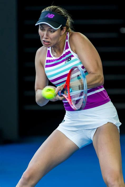 My dad really payed attention to her during aussie this year and saw she was carrying a tennis bag. MELBOURNE, AUSTRALIA - JANUARY 22 : Danielle Collins of ...